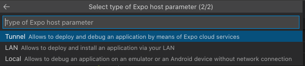 Expo Host Parameter