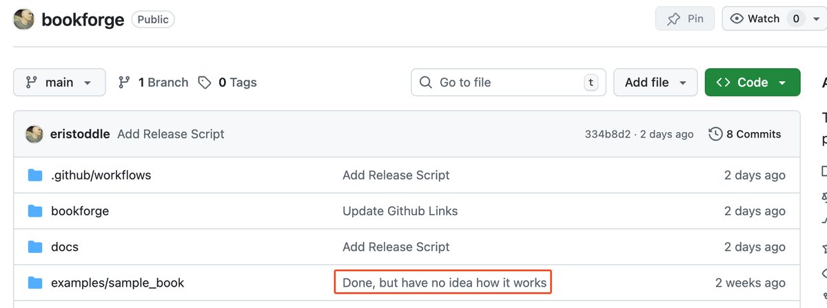 BookForge Done In One Commit