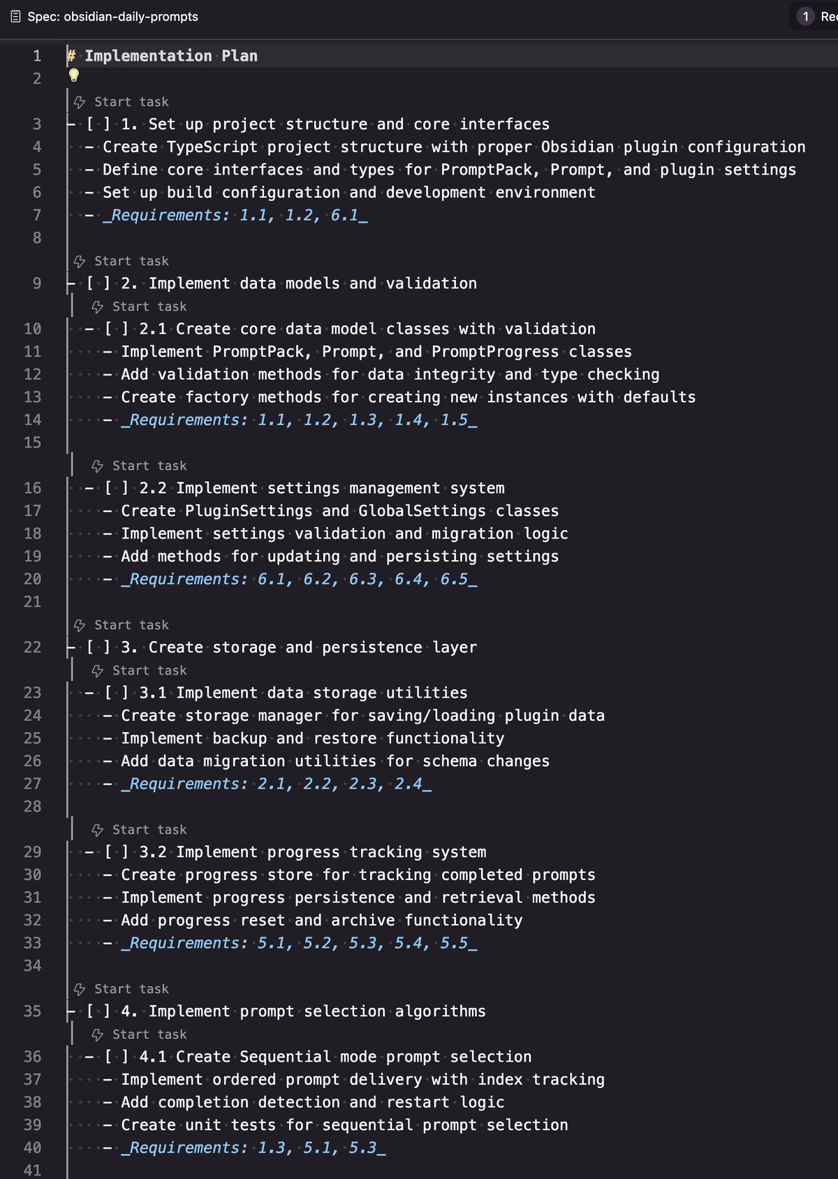 Kiro Implementation Plan