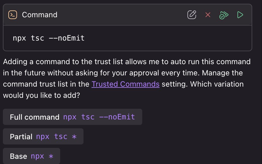 Trusting Kiro Commands