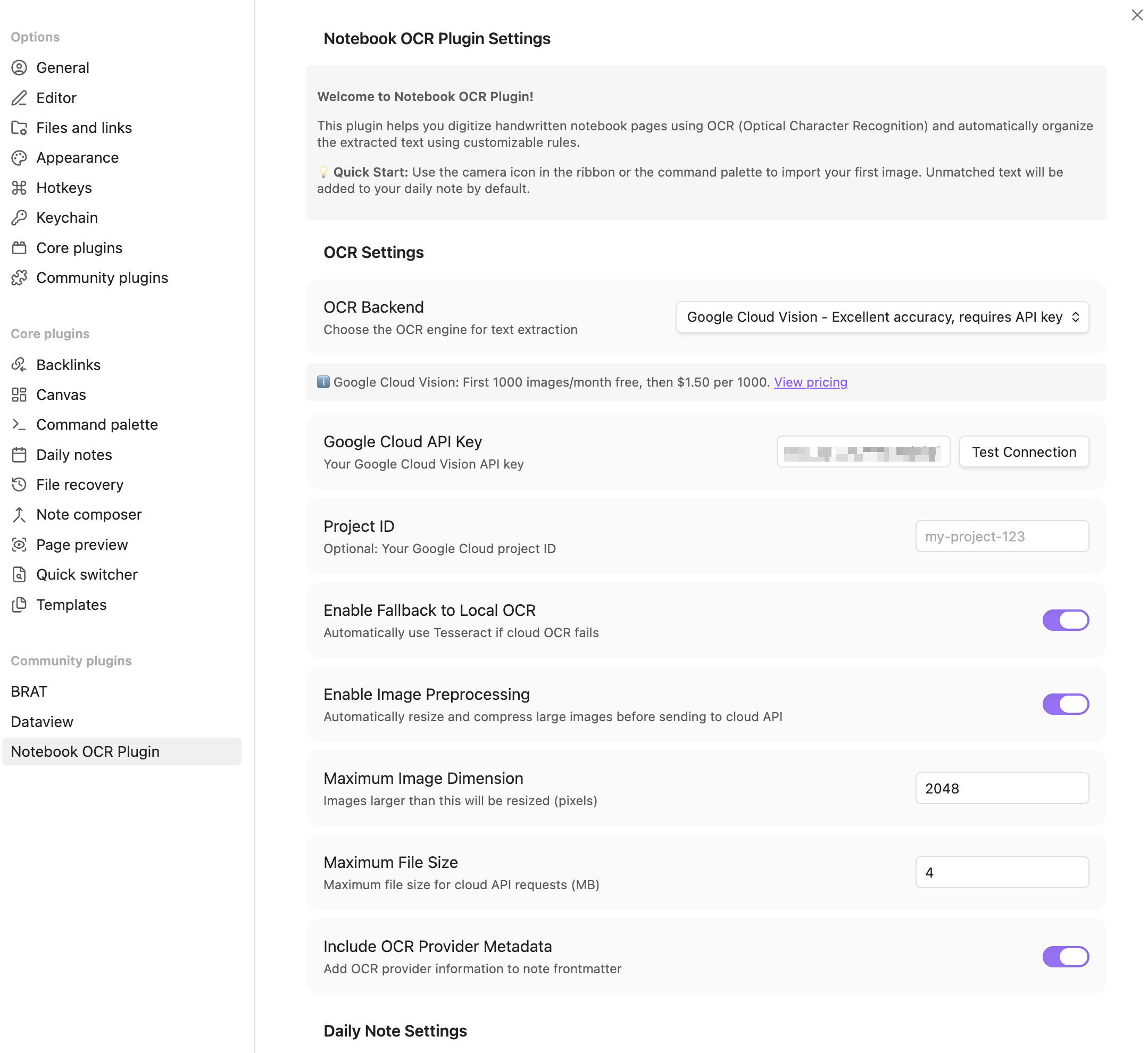 Obsidian OCR Plugin